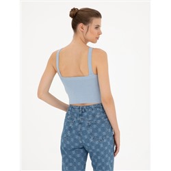 Mavi Crop Top Triko Bluz