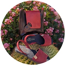 Ab.Zapatos • 3106-8 • granate+AB.Z PELLE Vera colores negro - granate АКЦИЯ