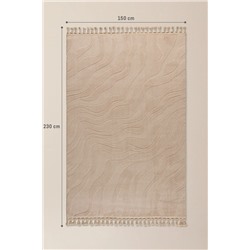 Pluie Rölyef Halı - Bej - 150x230 cm