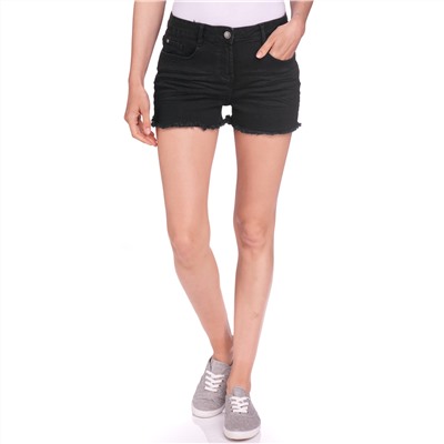 Damen Jeansshorts mit Fransen