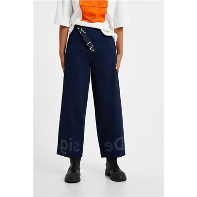 Pantalón culotte cropped