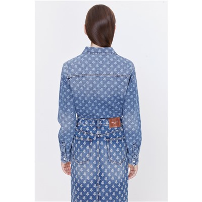 Camisa vaquera Azul claro y crudo