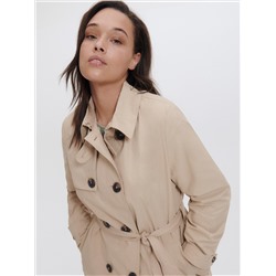 Trenchcoat mit hohem Baumwollanteil