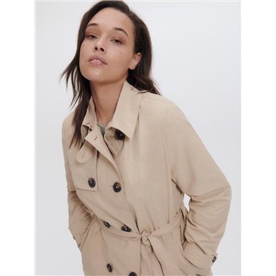 Trenchcoat mit hohem Baumwollanteil