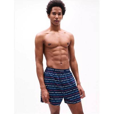 Tommy Logo Woven Boxer 3-Pack