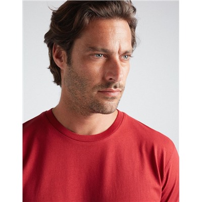 Basic T-shirt, Men, Dark Red