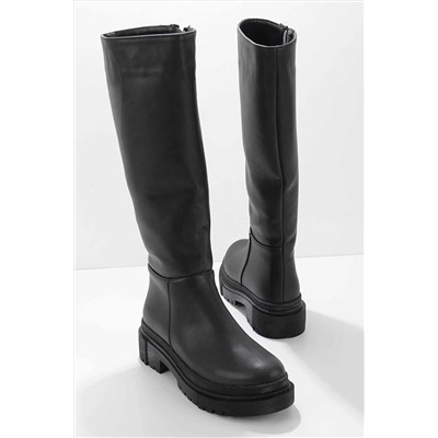Bambi Siyah Kadın Çizme K03671000609