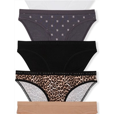 5-Pack Stretch Cotton Bikini Panties