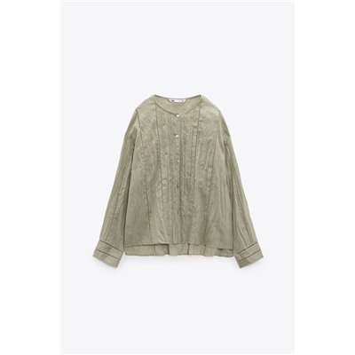 RAMIE BLOUSE WITH PASSEMENTERIE