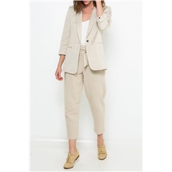Chaqueta de lino Rosa jaspeado