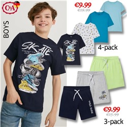 Multipack 4er - Kurzarmshirt