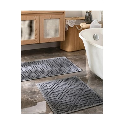LC Waikiki Pamuklu Geometrik Desenli Banyo Paspası 2’li 727262662266