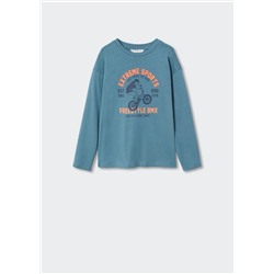 Camiseta manga larga estampada -  Niño | MANGO OUTLET España
