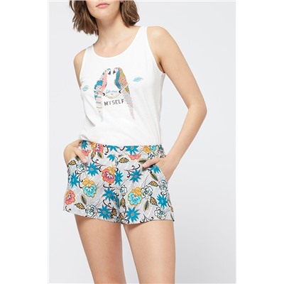 Short Veia Crudo y negro