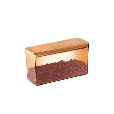 Lucille Ahşap Kapaklı Saklama Kabı -1200 ml