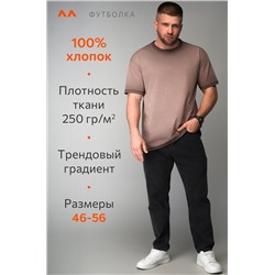 Мужская футболка оверсайз с эффектом градиент Happyfox