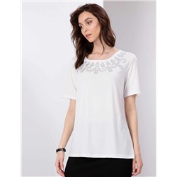 Ekru Comfort Fit Bluz