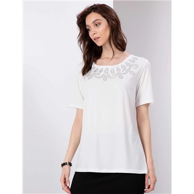 Ekru Comfort Fit Bluz