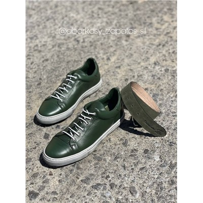 JOE SANCHEZ COR 19407 OLIVA+Ab.Zapatos Pelle cinturon (140) Trebol АКЦИЯ