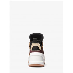 Olympia Leopard Print Calf Hair Trainer
