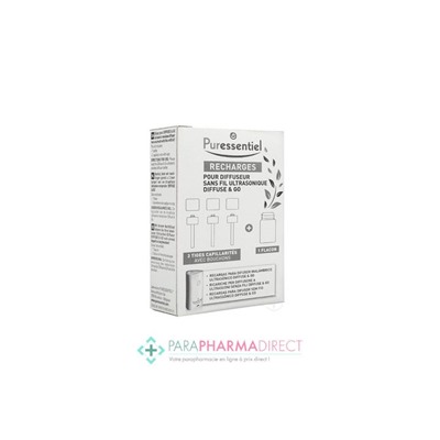 Puressentiel Recharges pour Diffuseur Sans Fil Ultrasonique Diffuse & Go