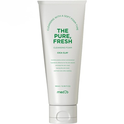 MEDB The pure, Fresh cleansing foam [Cica Clay] Освежающая очищающая пенка для умывания с экстрактом  центеллы азиатской и белой глиной 180мл