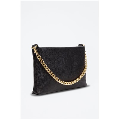 Bandolera de piel Angri Negro - Firenze Artegiani