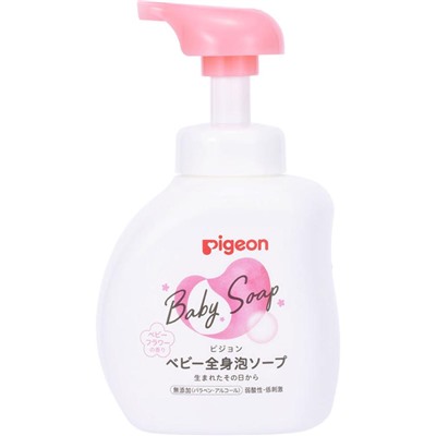 Мыло-пенка для детей PIGEON  Baby foam Soap с керамидами возраст 0+ пенообразователь 500мл
