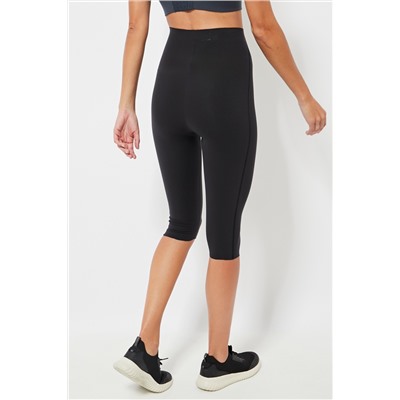 Leggings pirata de compresión cintura alta - Negro