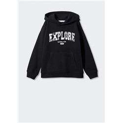 Sudadera estampada capucha -  Niño | MANGO OUTLET España