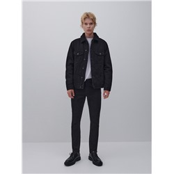 Sherpajacke aus Denim