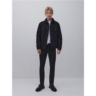 Sherpajacke aus Denim