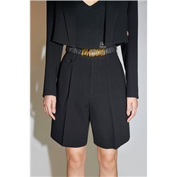 Short de tiro alto Negro