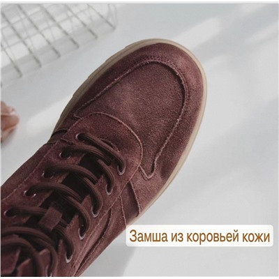 Женские замшевые ботинки O'liv*e Naturall*e на толстой подошве, экспорт в Россию