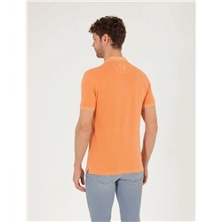 Turuncu Slim Fit Polo Yaka Tişört