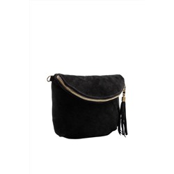 Bandolera de nobuk Negro - Firenze Artegiani