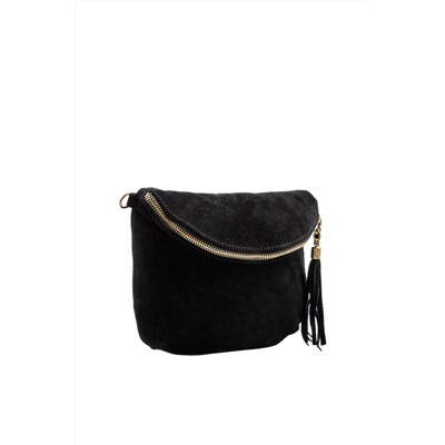 Bandolera de nobuk Negro - Firenze Artegiani