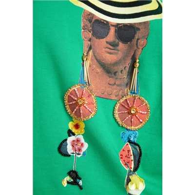 Camiseta cropped arty