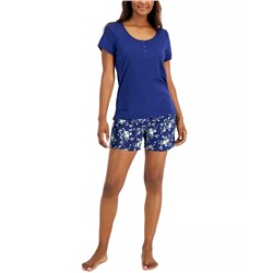 Charter Club T-Shirt & Shorts Cotton Pajama Set, Created For Macy's