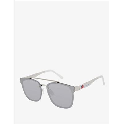 MEN'S DOUBLE BRIDGE METAL SQUARE SUNGLASSES