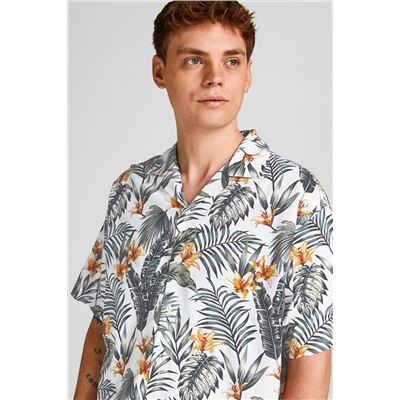 Camisa Blanco y mostaza