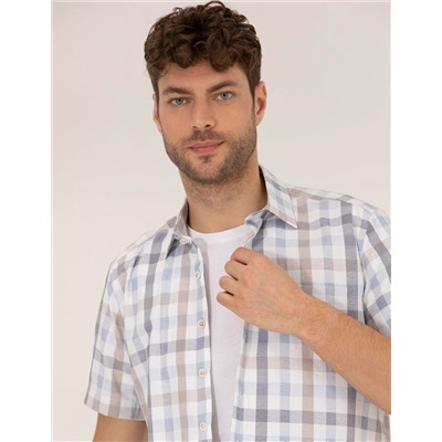 Mavi Regular Fit Kısa Kollu Gömlek