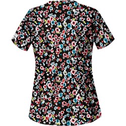 UA Passion Posies Black Scrub Top