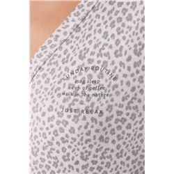 Camisón corto animal print