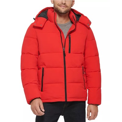 CLUB ROOM Men's Stretch Hooded Puffer Jacket, Created for Macy's