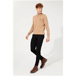 Erkek Camel Melanj Basic Kazak