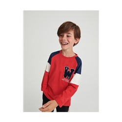 Langarm-T-Shirt mit Applikation