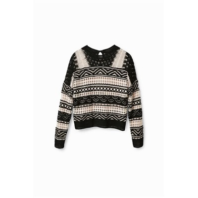 Jersey crochet semitransparente