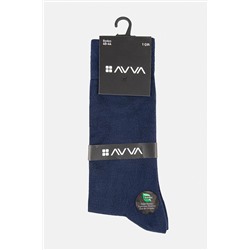 Avva Erkek Lacivert Düz Bambu Soket Çorap B008501