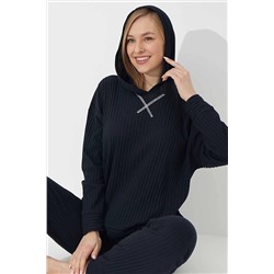 Siyah İnci Lacivert Alt-üst Triko Takım 22278730